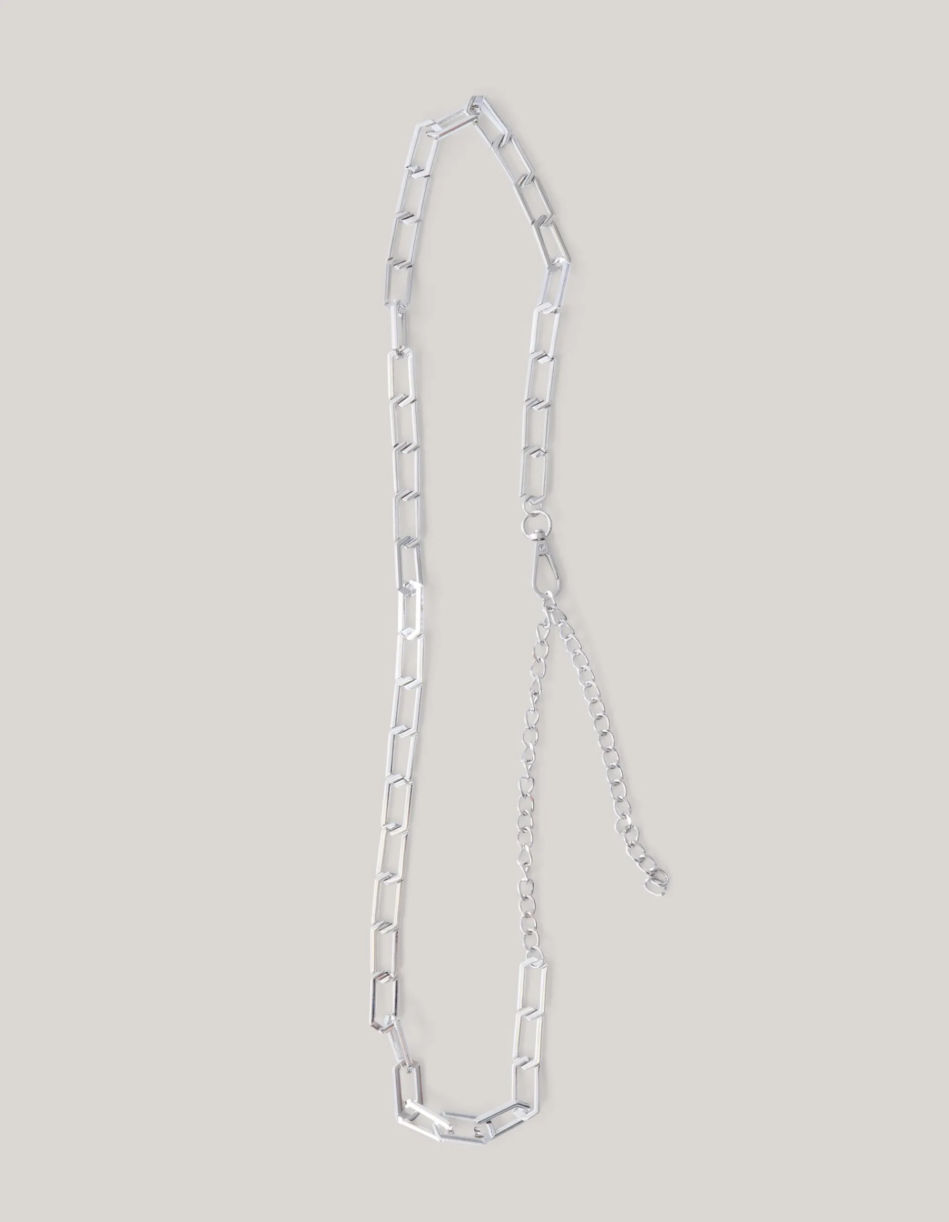Shoeby Flat Rectangle Riem Zilver<DAMES Riemen