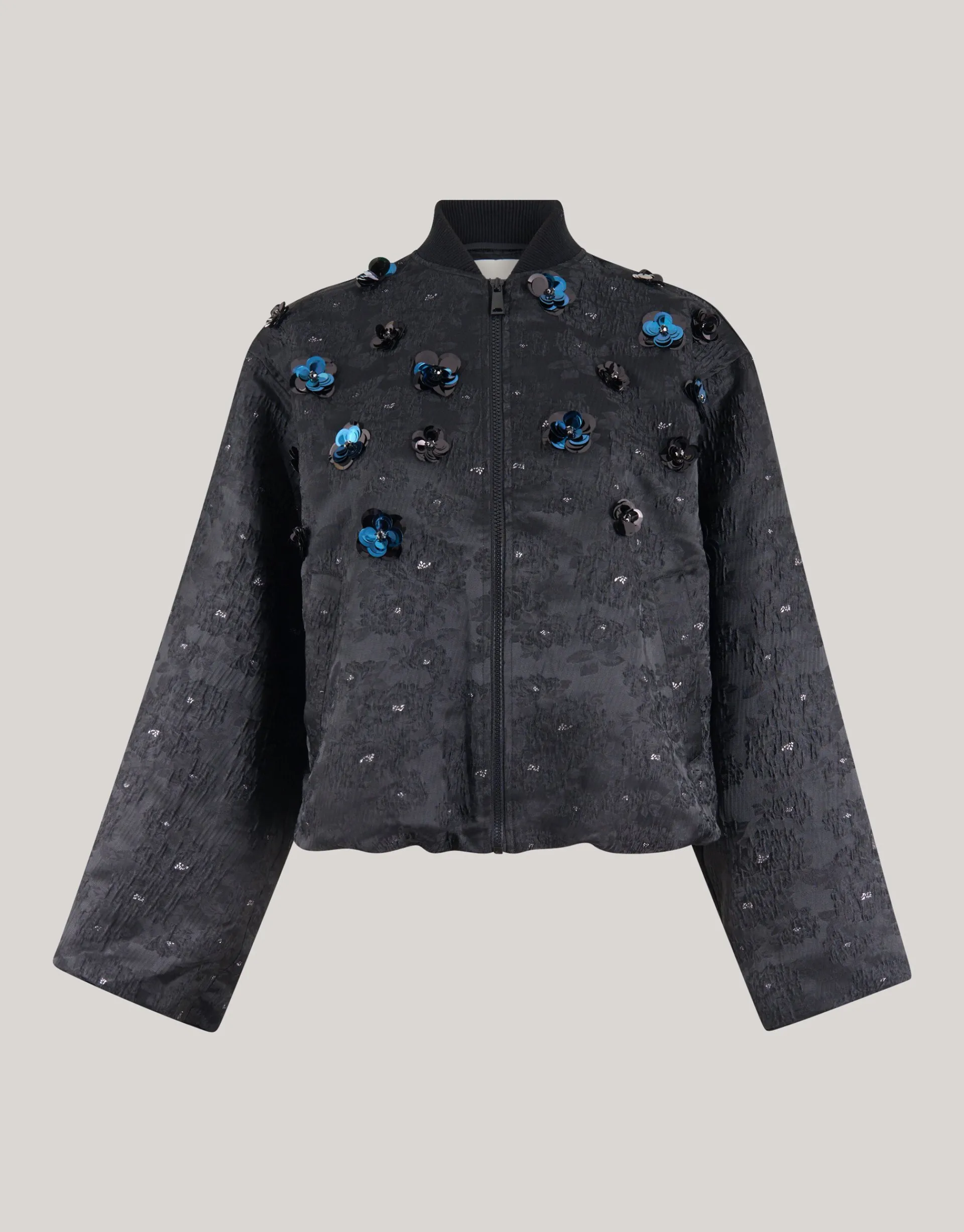 Shoeby Flower Embellished Bomber Zwart<DAMES Jacks