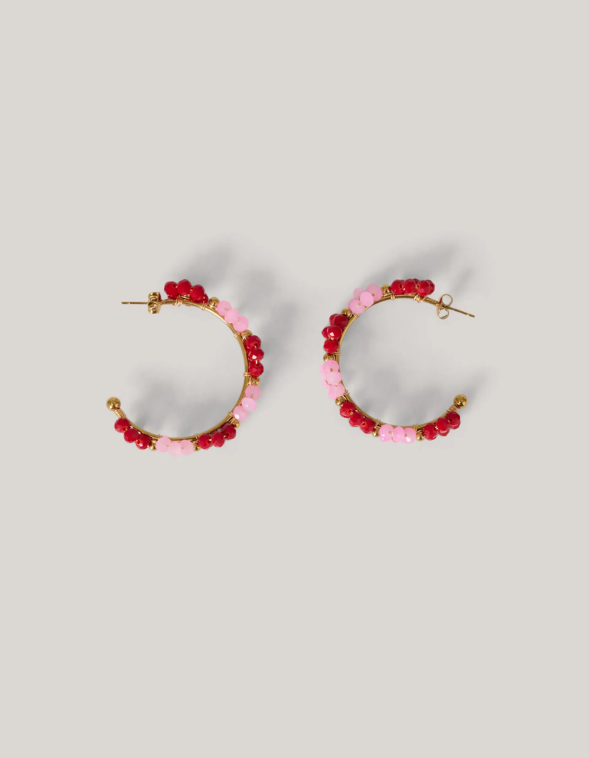 Shoeby Flower Hoop Oorbellen Roze<DAMES Sieraden