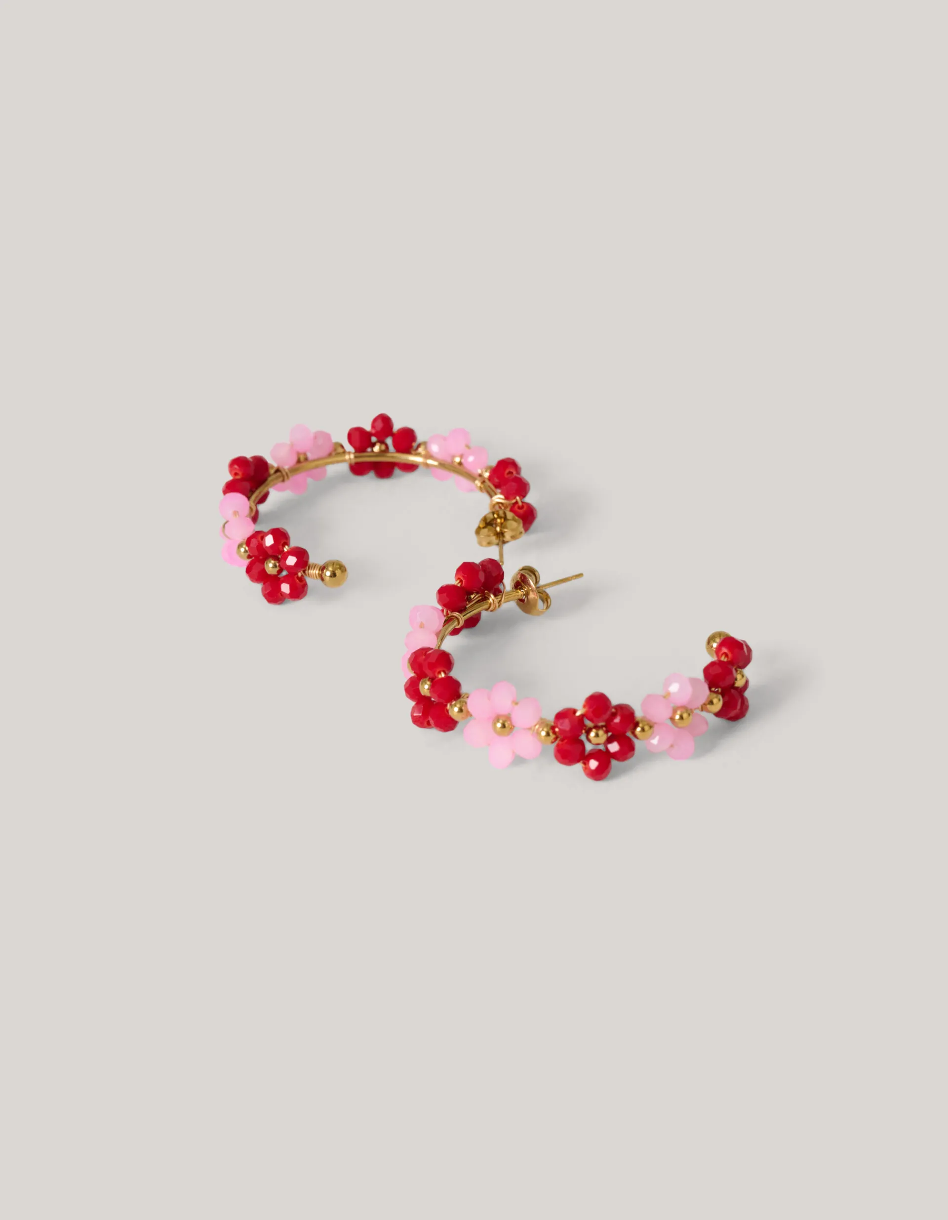 Shoeby Flower Hoop Oorbellen Roze<DAMES Sieraden