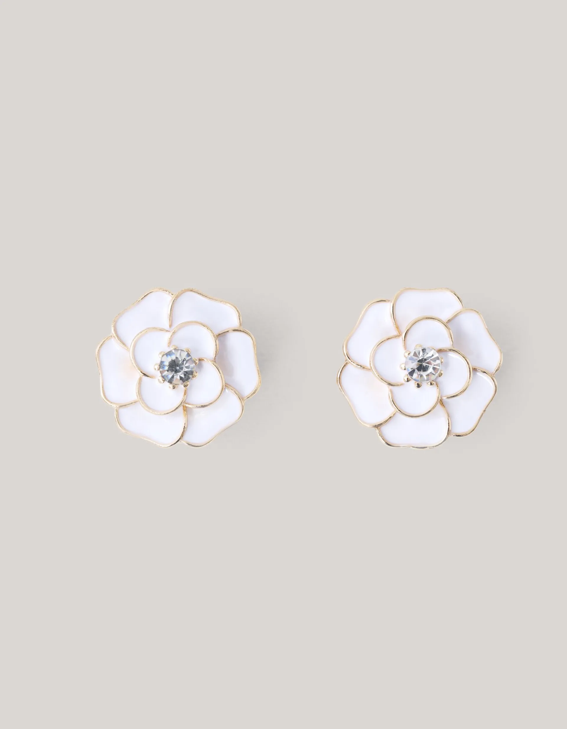 Shoeby Flower Knopen Clips Wit<DAMES Overige Accessoires