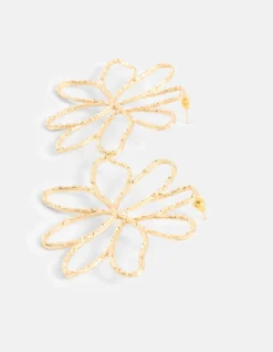 Shoeby Flower Oorbellen Goud<DAMES Sieraden