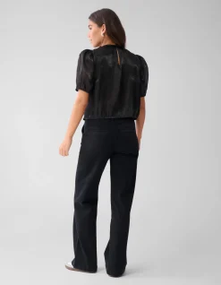 Shoeby Flower Top Zwart<DAMES Tops