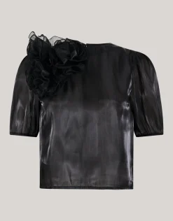 Shoeby Flower Top Zwart<DAMES Tops