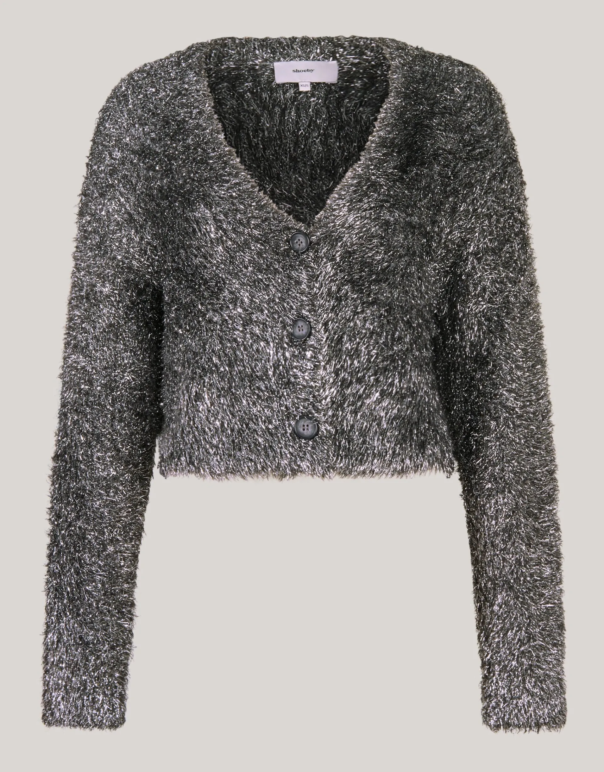 Shoeby Fluffy Vest Zilver<DAMES Truien En Sweaters