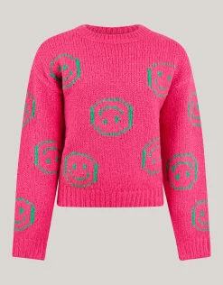 Shoeby Fun Smile Trui Roze< Gebreide Truien