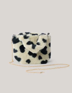 Shoeby Furry Hartjes Tas Gebroken Wit< Tassen