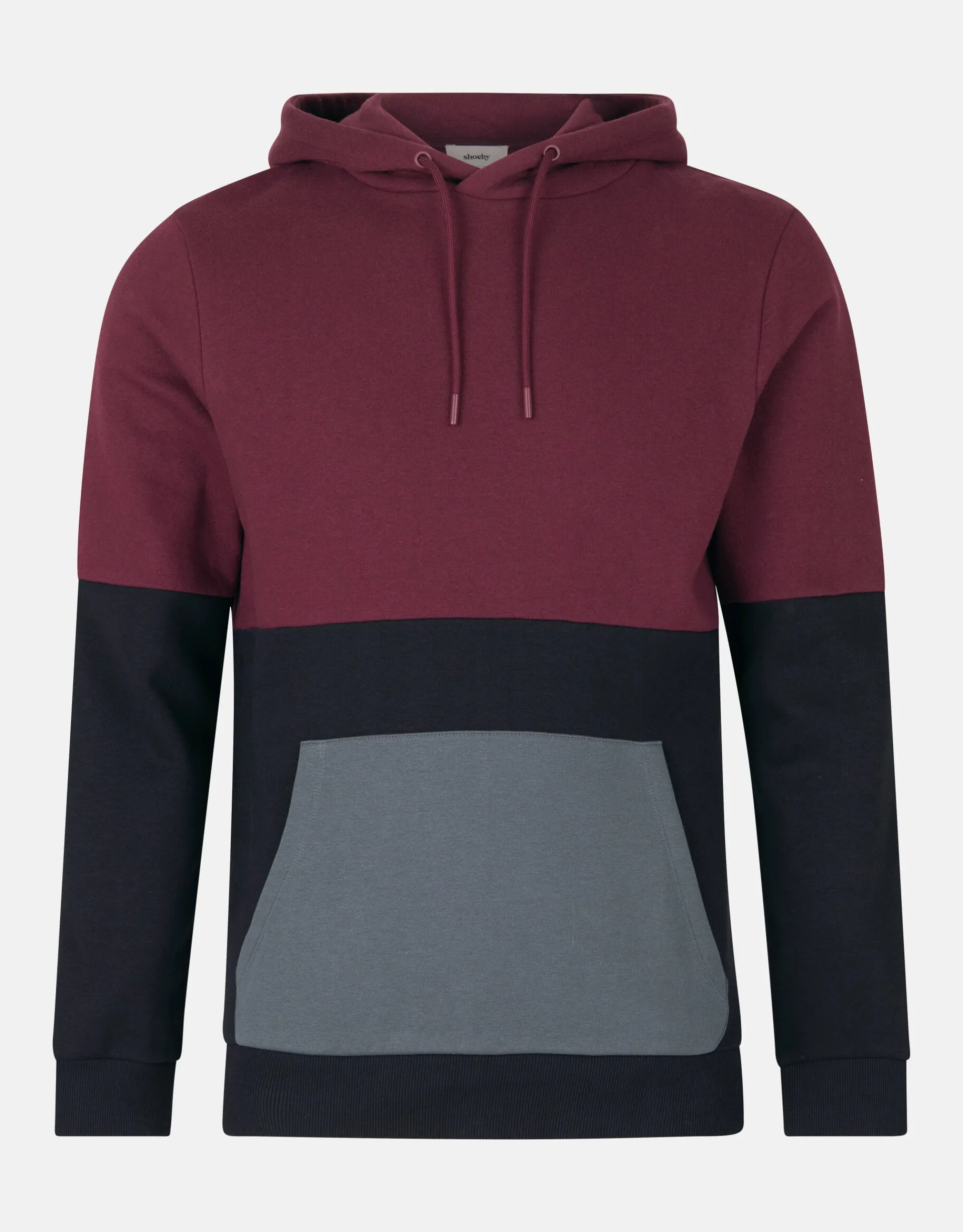 Shoeby Gekleurde Contrast Hoodie Zwart<Heren Truien En Sweaters