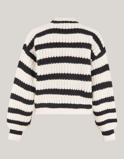 Shoeby Gestreept Vest Zwart/Wit<DAMES Truien En Sweaters