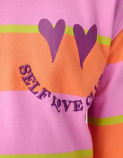 Shoeby Gestreepte Longsleeve Roze< Tops Lange Mouw