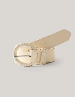 Shoeby Gevlochten Riem Gebroken Wit<DAMES Riemen