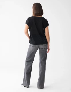 Shoeby Glitter Top Zwart<DAMES Tops