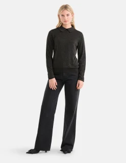 Shoeby Glitter Trui Zwart<DAMES Truien En Sweaters