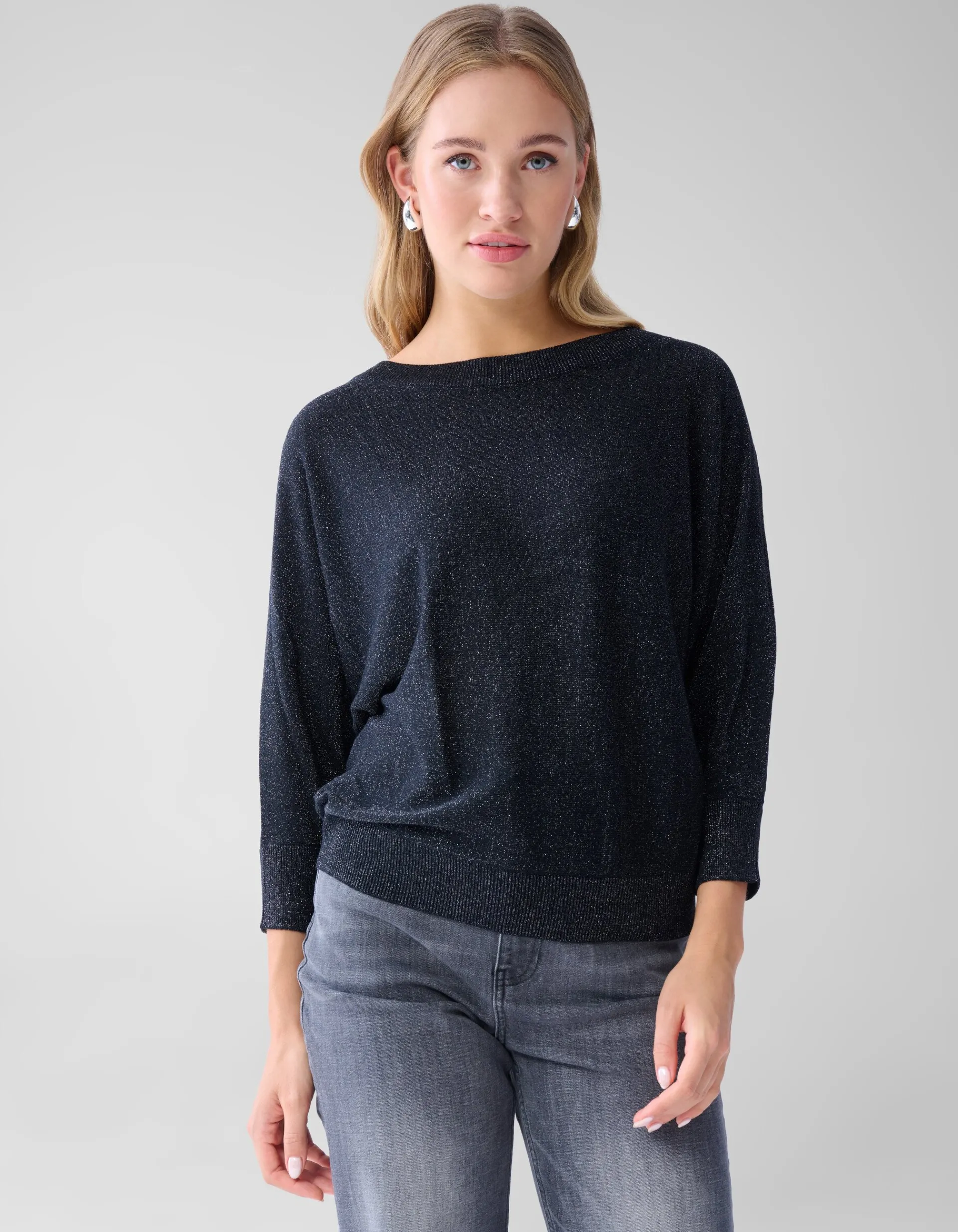 Shoeby Glitter Vleermuismouwen Trui Zwart<DAMES Truien En Sweaters