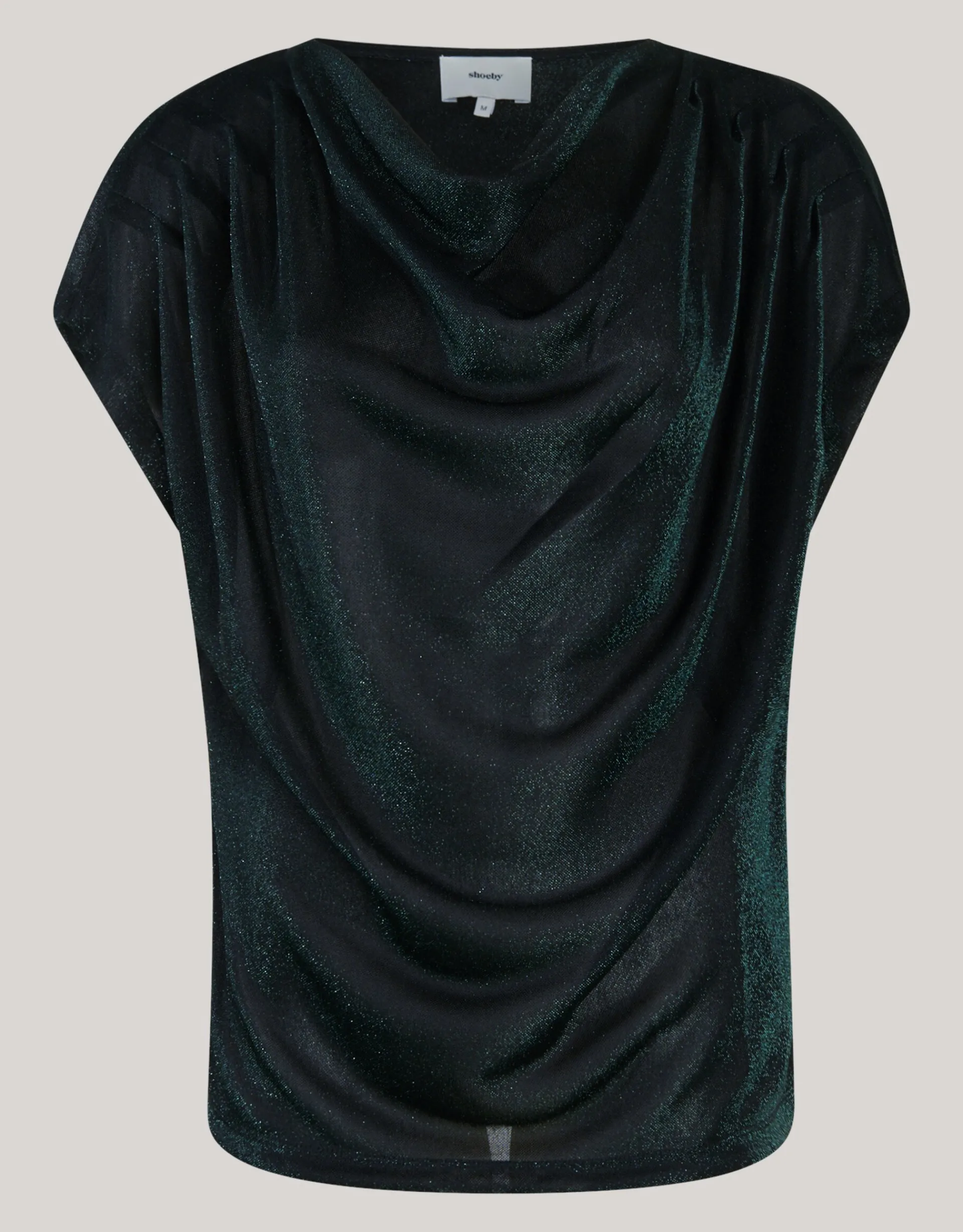 Shoeby Glitter Waterval Top Donkergroen<DAMES Tops