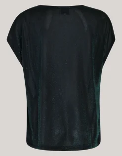 Shoeby Glitter Waterval Top Donkergroen<DAMES Tops