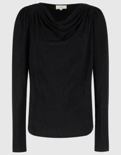 Shoeby Glitter Waterval Top Zwart<DAMES Tops