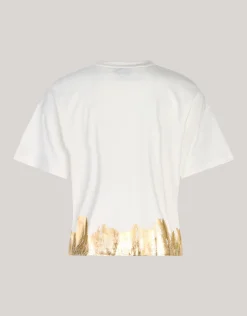 Shoeby Goud Detail T-shirt Gebroken Wit By Mieke<DAMES T-Shirts