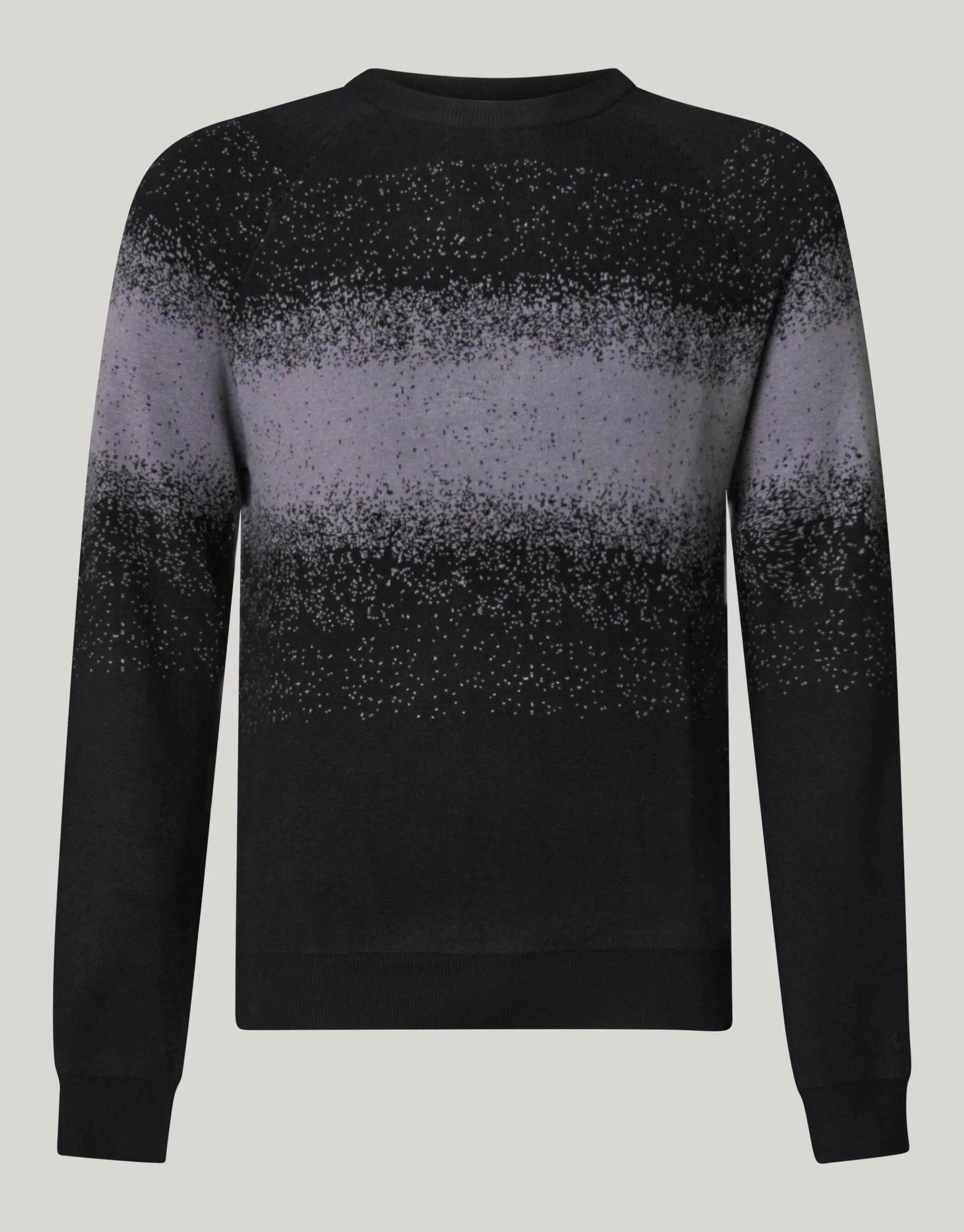 Shoeby Gradient Trui Zwart<Heren Truien En Sweaters