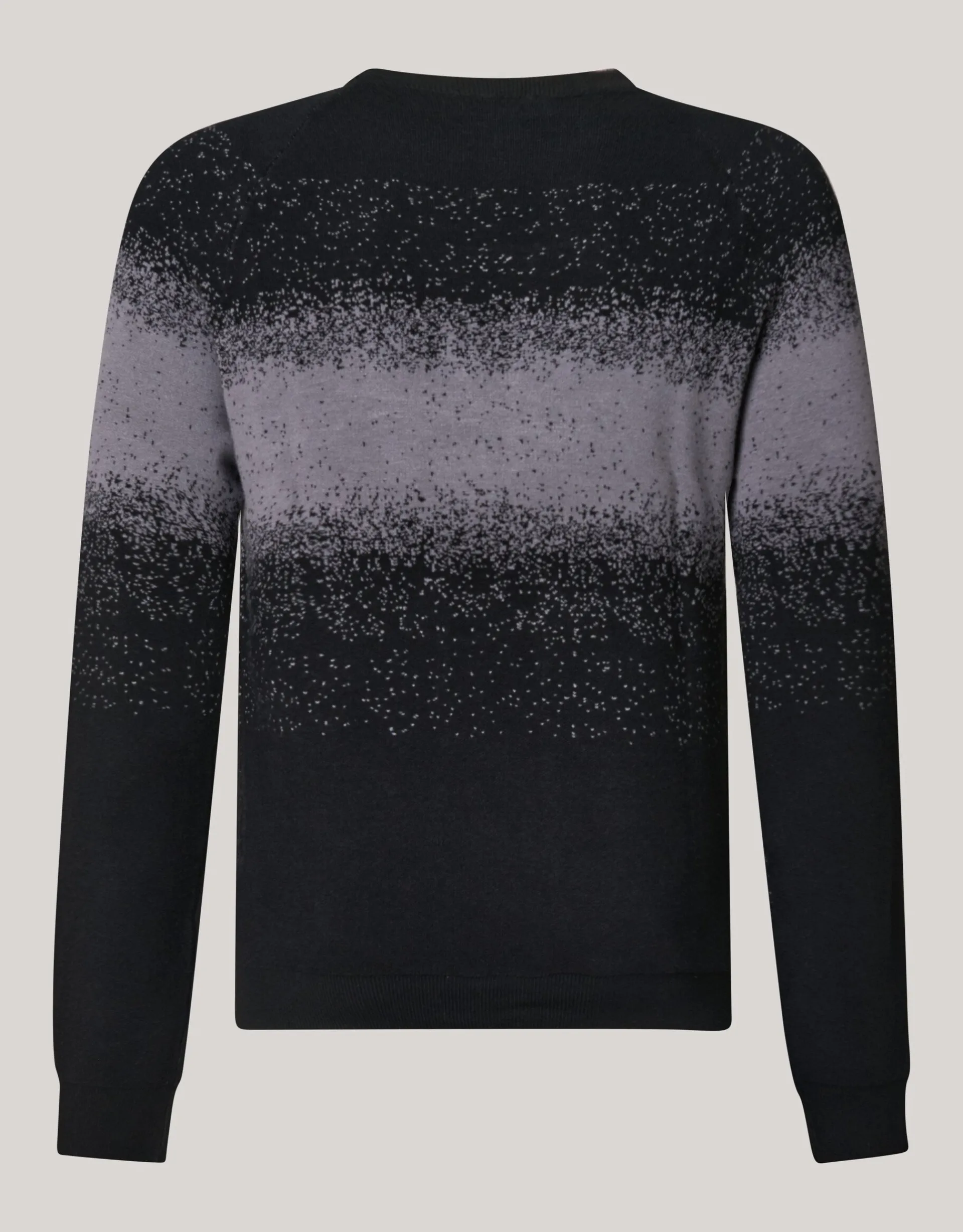 Shoeby Gradient Trui Zwart<Heren Truien En Sweaters