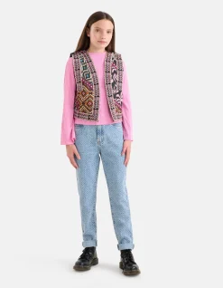 Shoeby Grafisch Gilet Zwart< Gilets