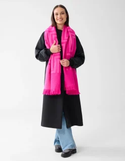 Shoeby Grafische Print Sjaal Roze<DAMES Sjaals En Mutsen