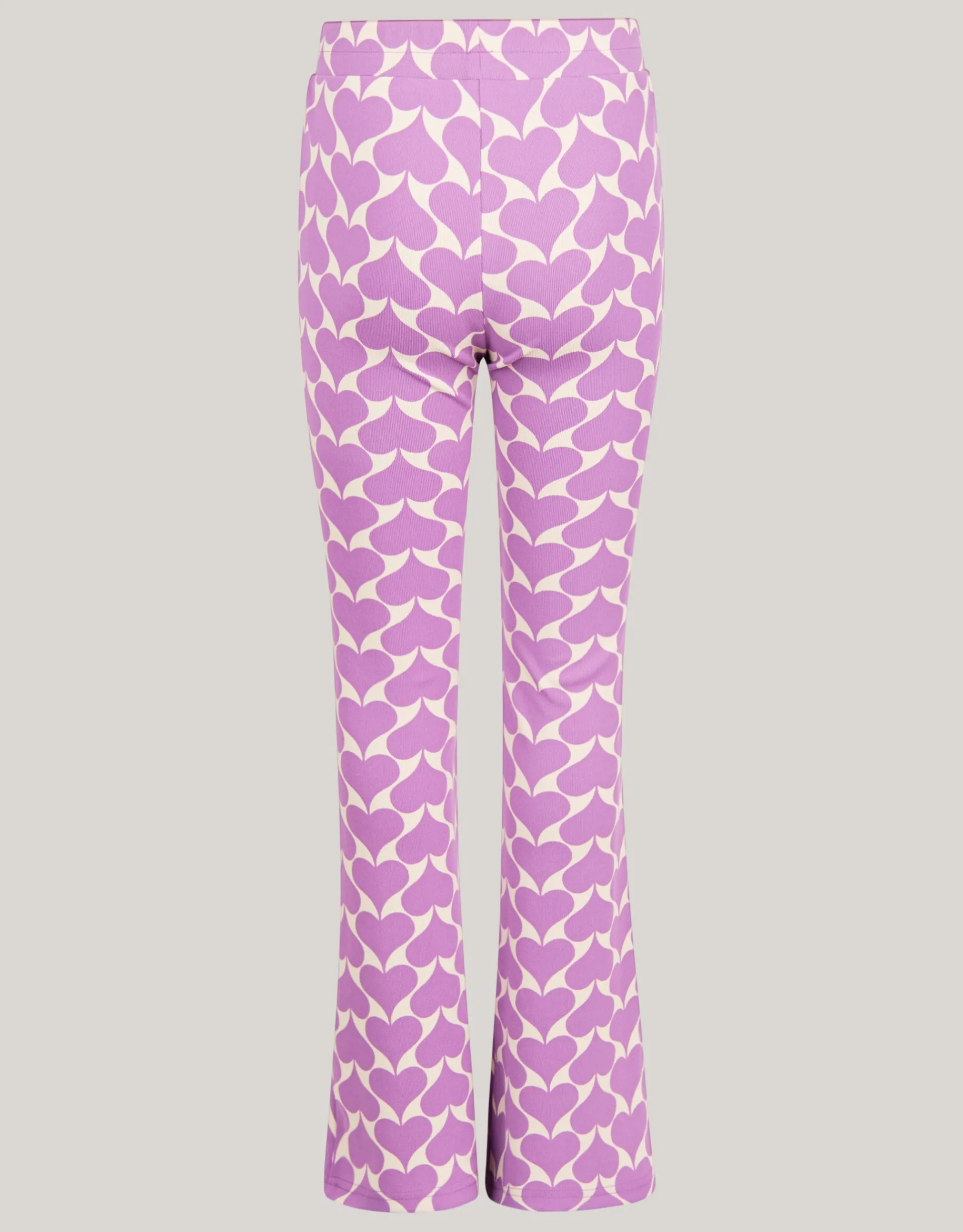 Shoeby Graphic Heart Split Flair Paars< Broeken