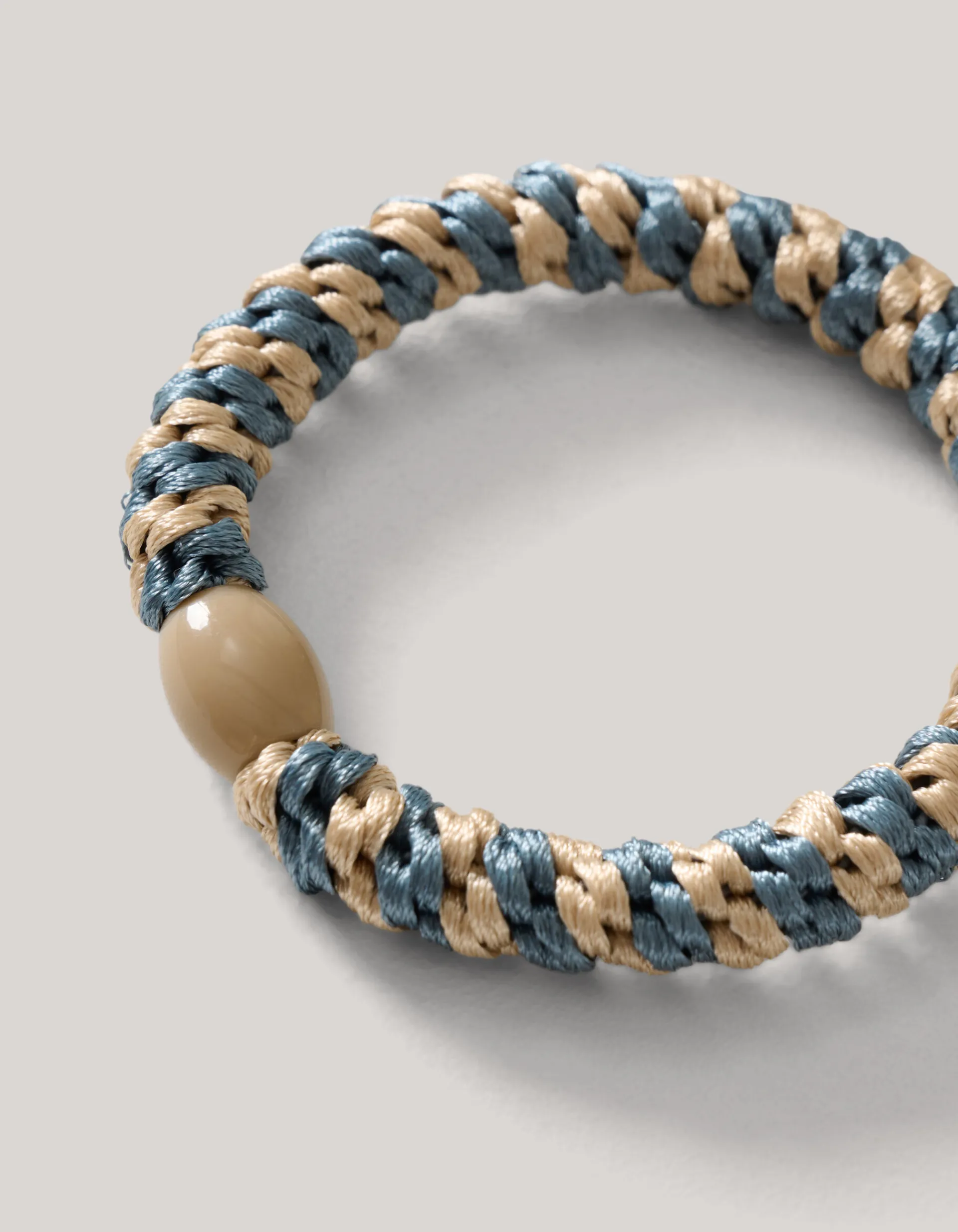 Shoeby Haarelastiek Beige/Blauw<DAMES Haaraccessoires