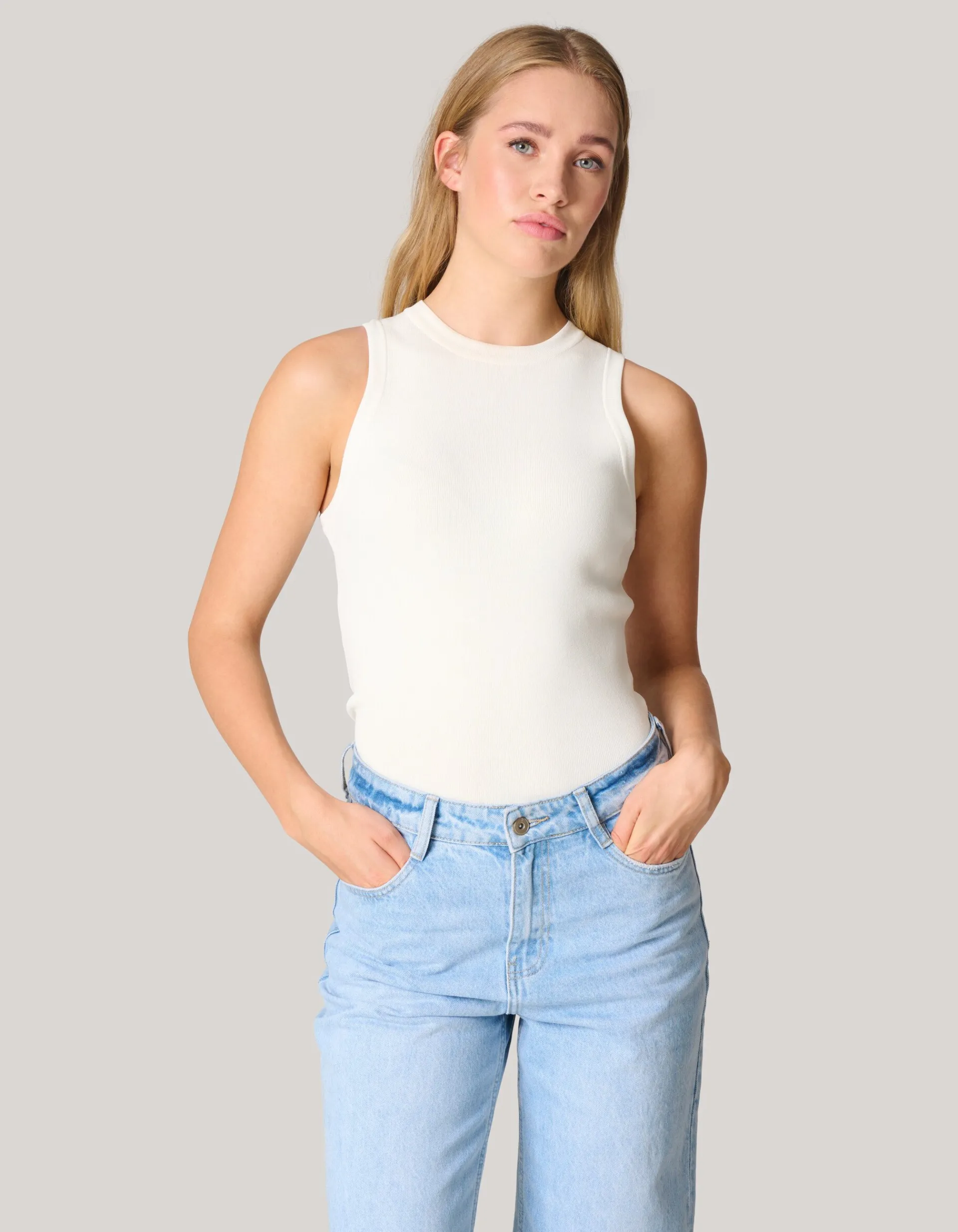 Shoeby Halter Top Gebroken Wit<DAMES Tops