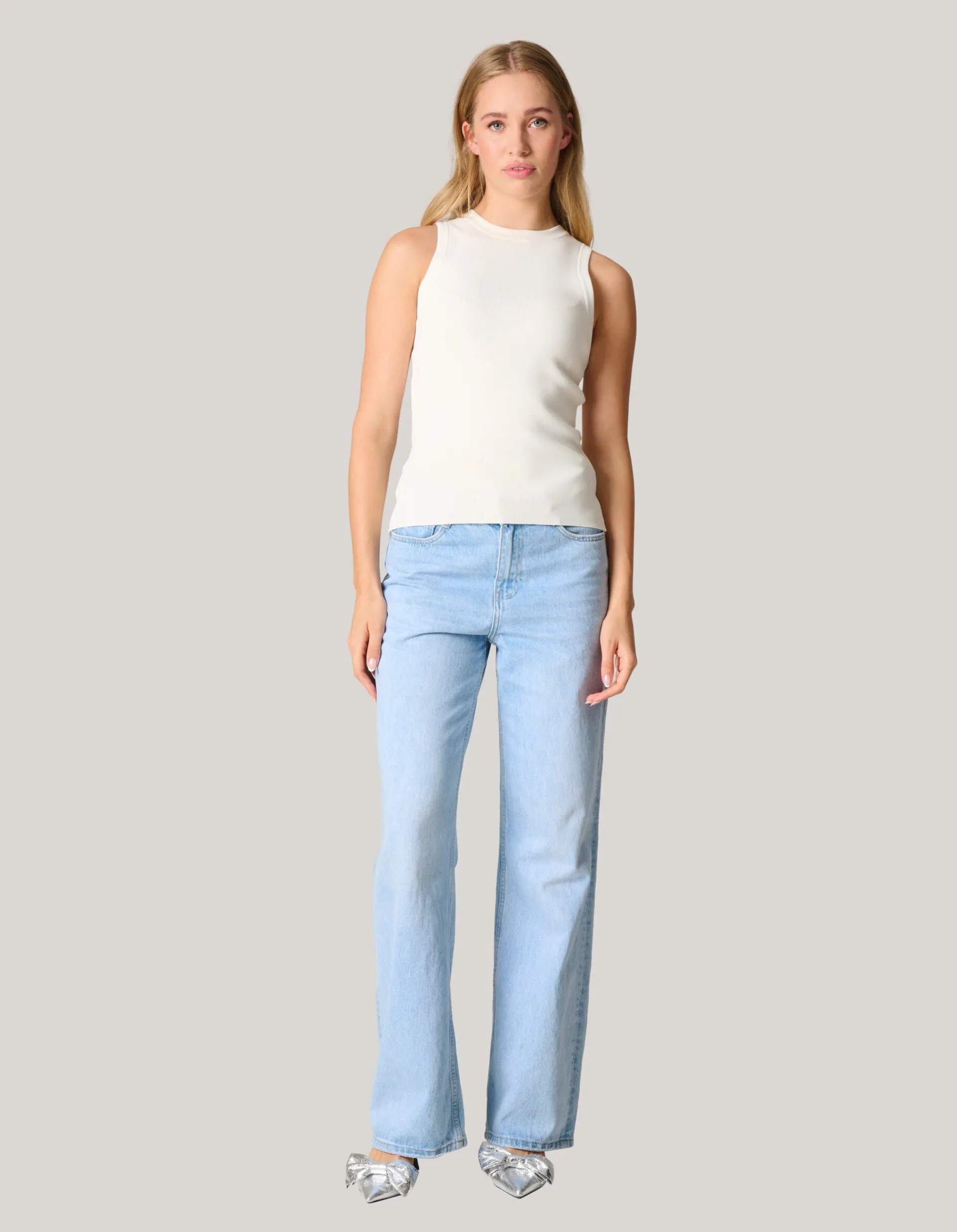 Shoeby Halter Top Gebroken Wit<DAMES Tops