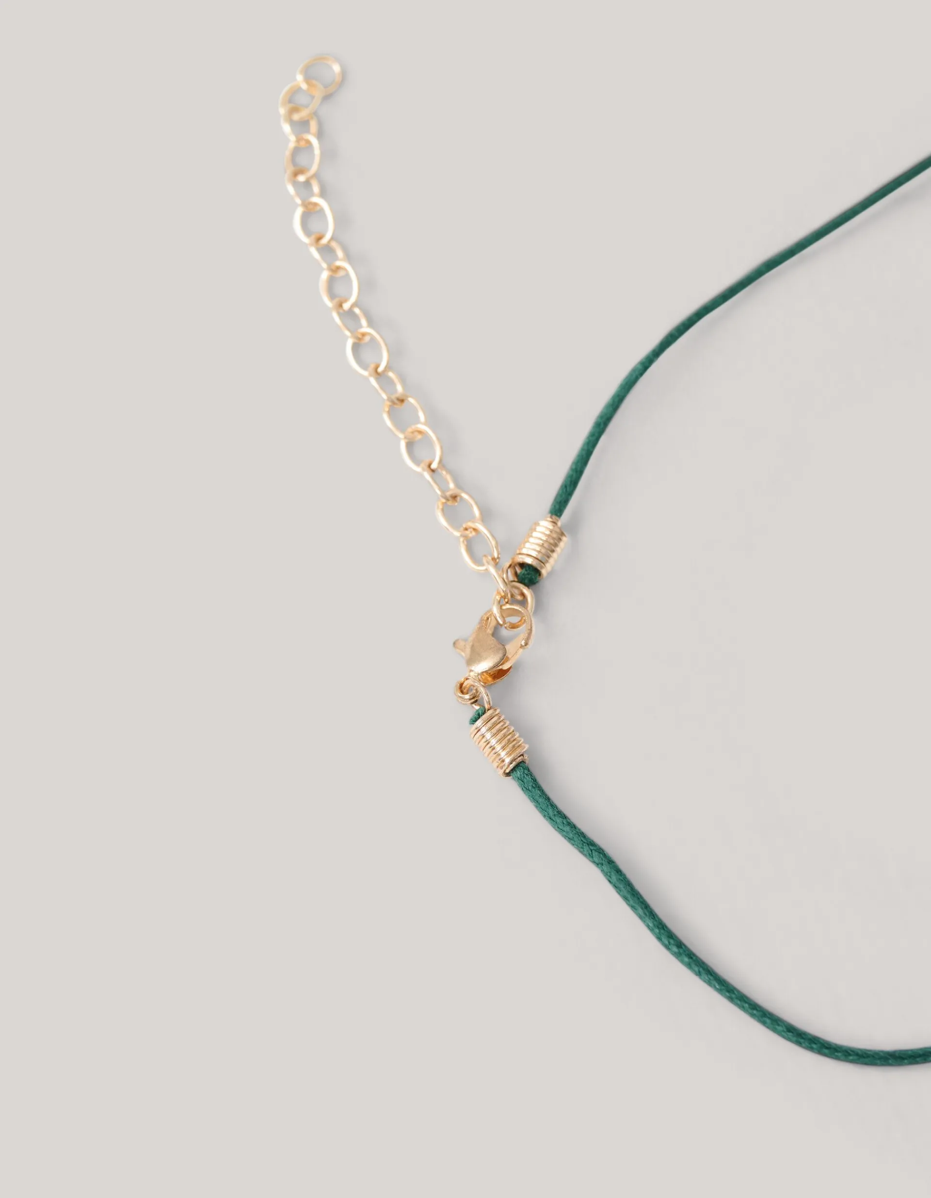 Shoeby Hammered Oval Strass Ketting Goud By Mieke<DAMES Sieraden