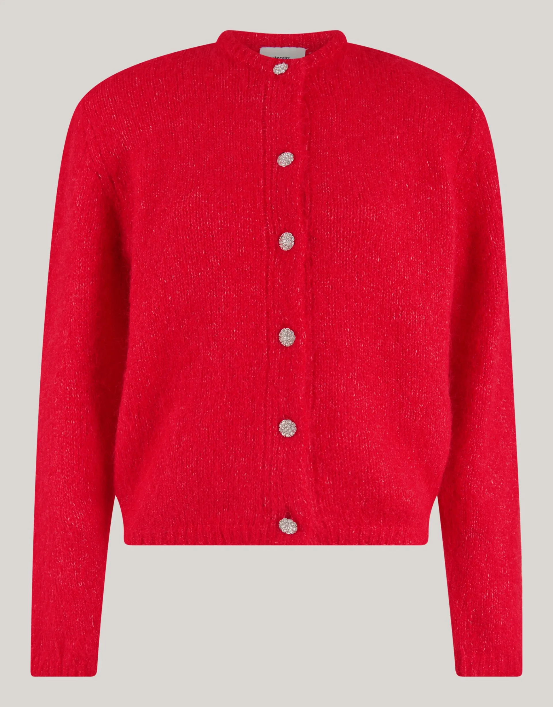 Shoeby Harig Vest Rood<DAMES Truien En Sweaters