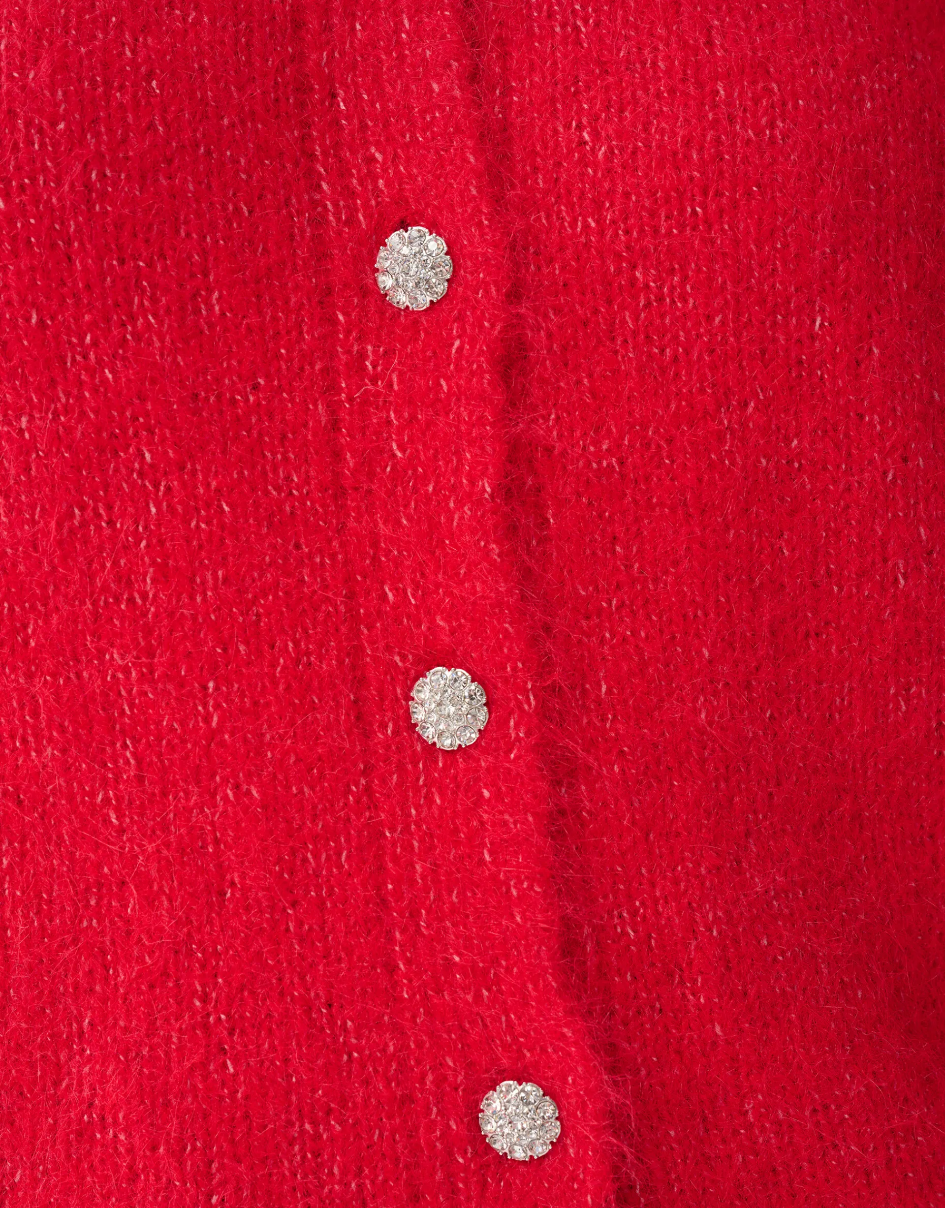Shoeby Harig Vest Rood<DAMES Truien En Sweaters