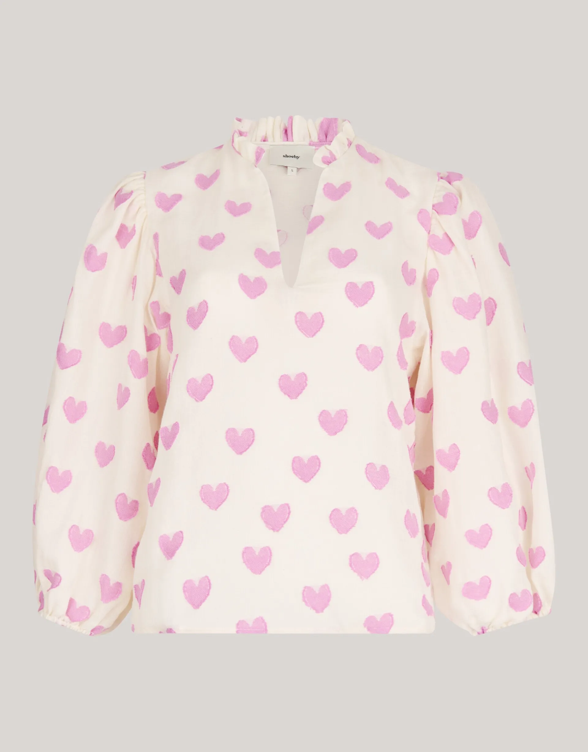 Shoeby Heart Blouse Gebroken Wit<DAMES Blouses