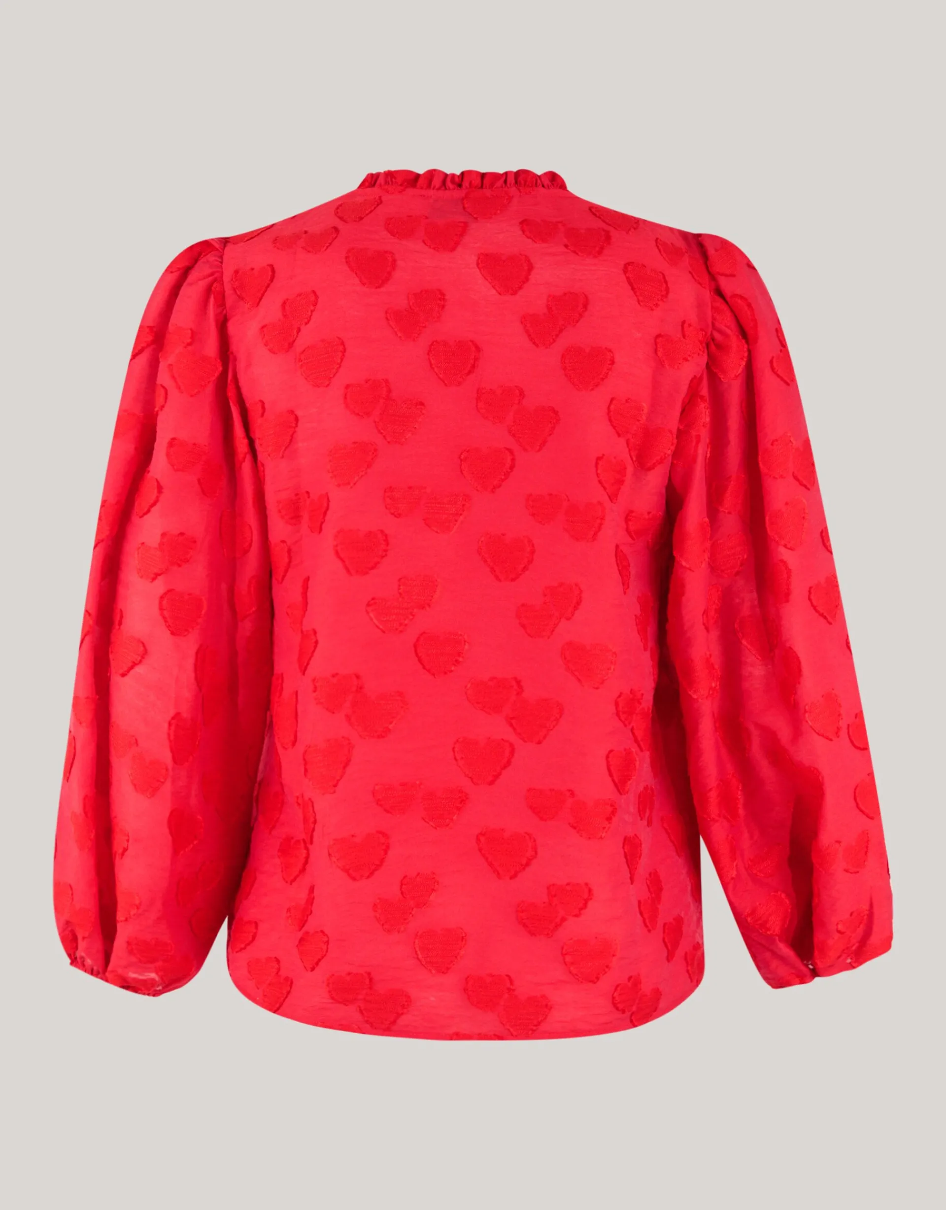 Shoeby Heart Blouse Rood<DAMES Blouses