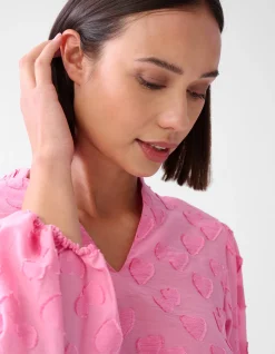 Shoeby Heart Blouse Roze<DAMES Blouses