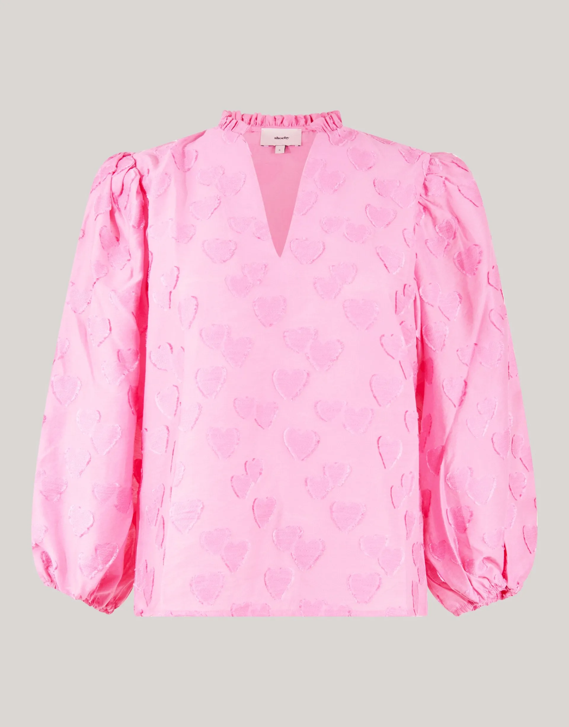 Shoeby Heart Blouse Roze<DAMES Blouses