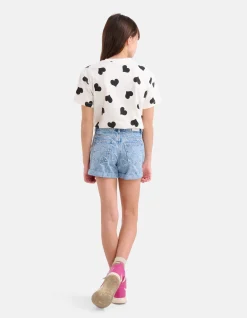 Shoeby Heart Denim Short< Shorts
