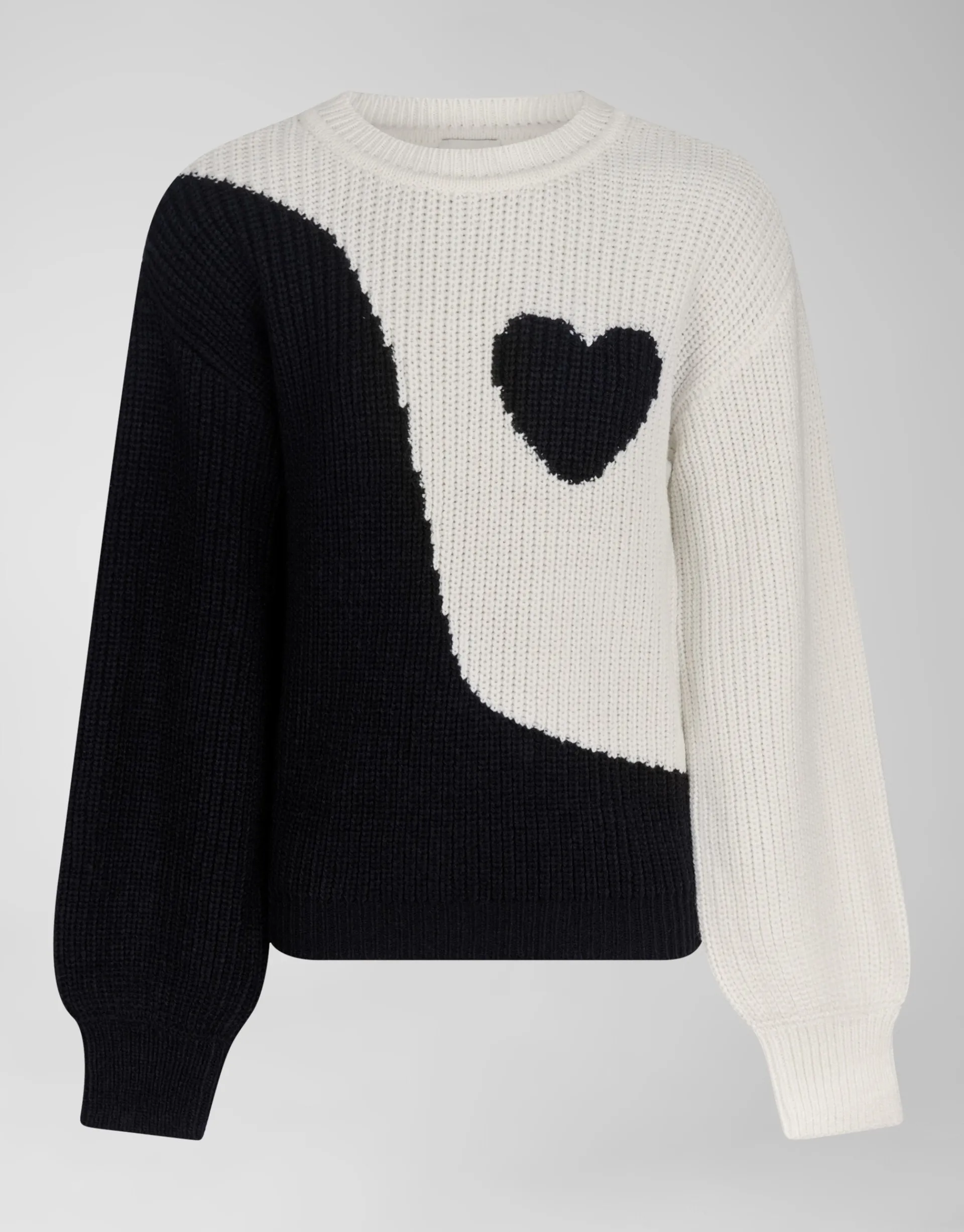 Shoeby Heart Flowy Trui Zwart< Gebreide Truien