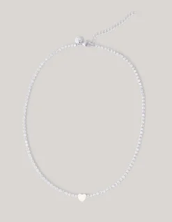 Shoeby Heart Ketting Zilver<DAMES Sieraden