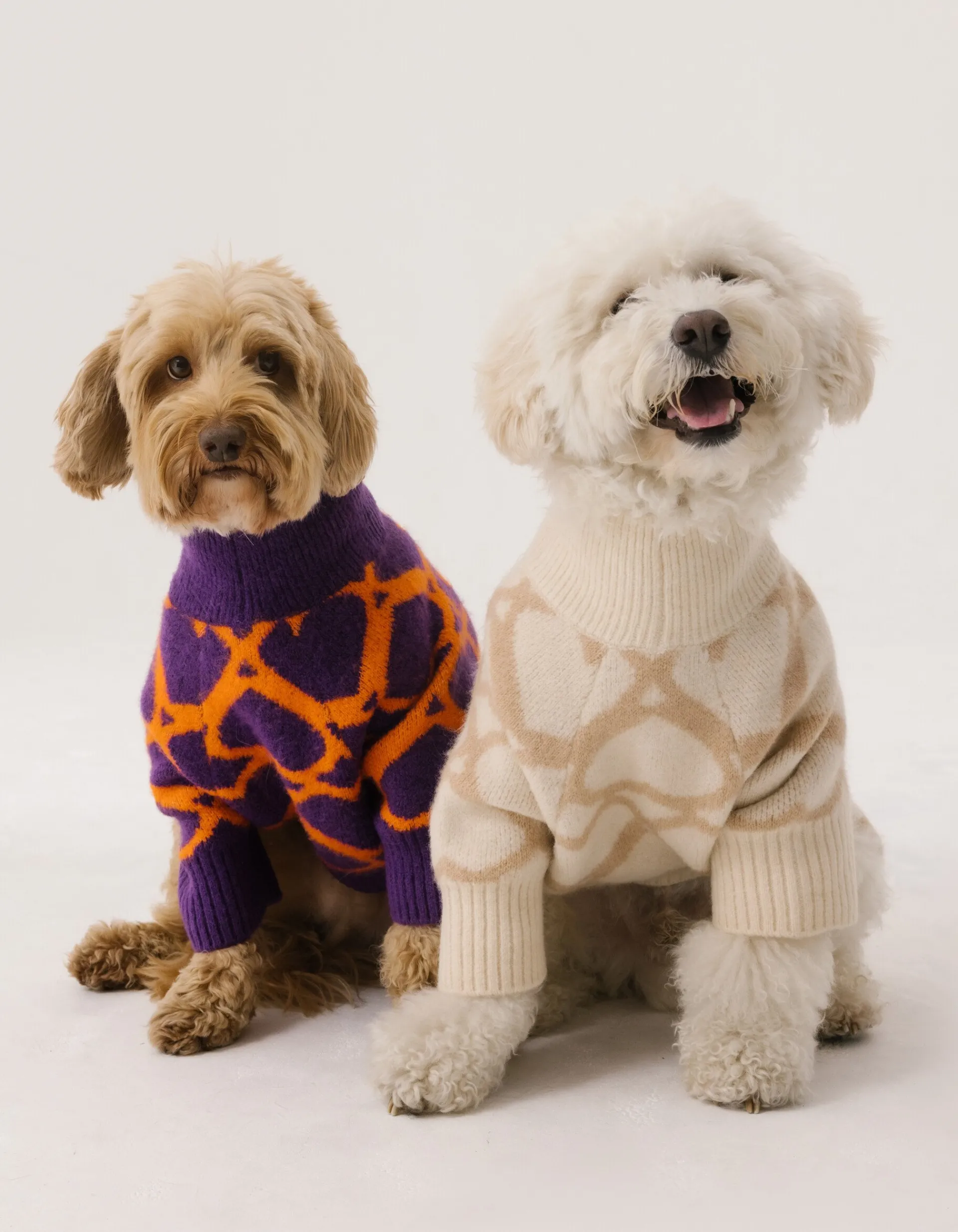 Shoeby Heart Printed Honden Trui Paars By Furmey<DAMES Overige Accessoires|Overige Accessoires