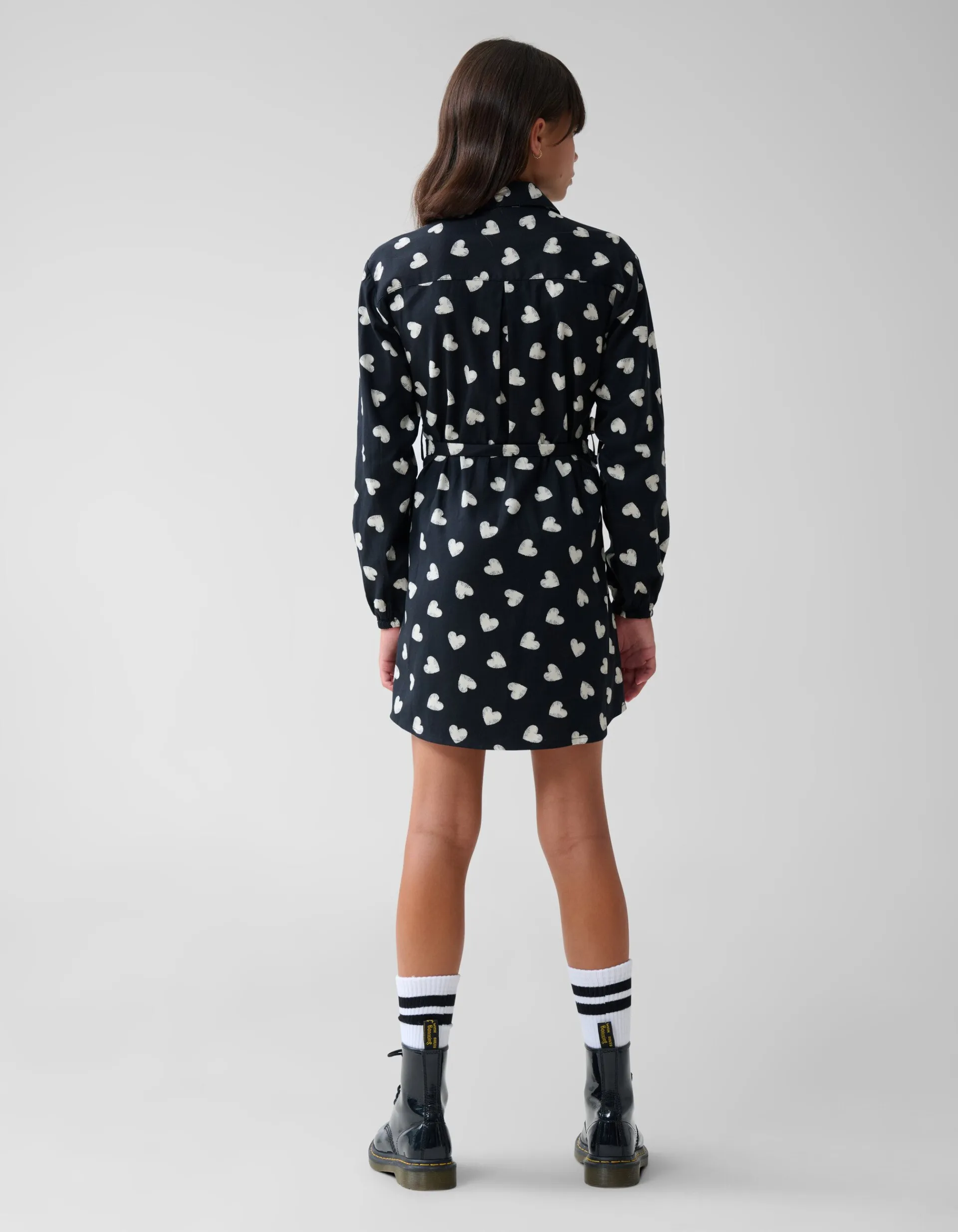 Shoeby Heart Printed Jurk Zwart< Jurken