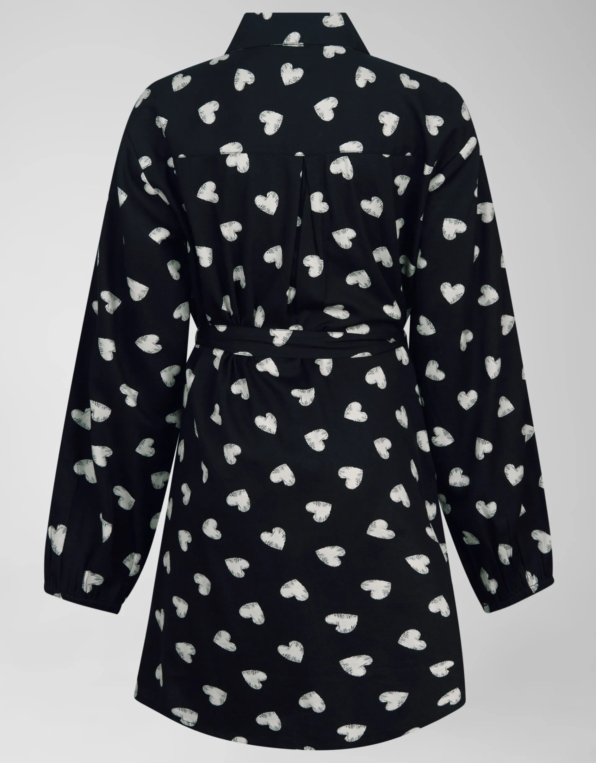 Shoeby Heart Printed Jurk Zwart< Jurken