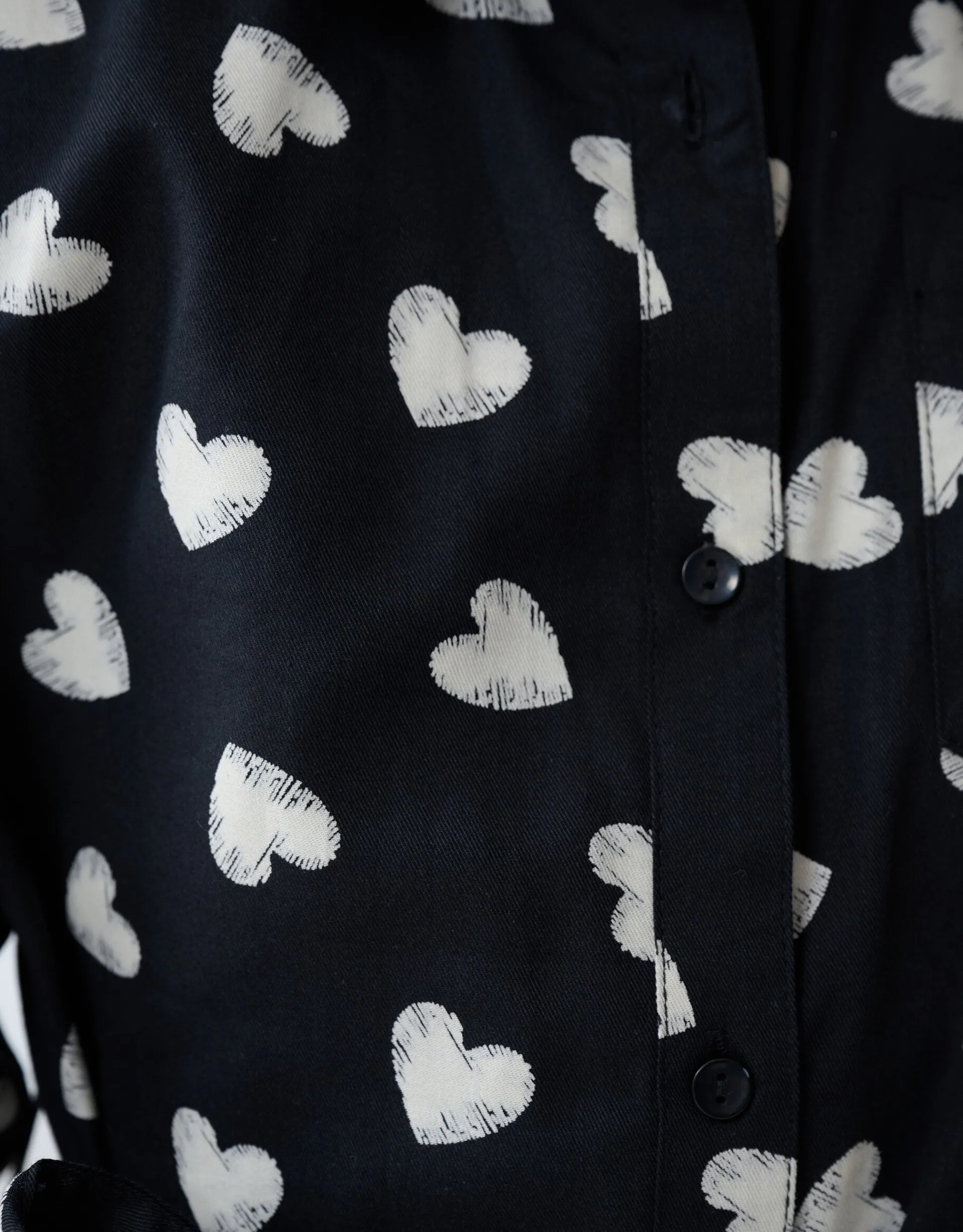 Shoeby Heart Printed Jurk Zwart< Jurken