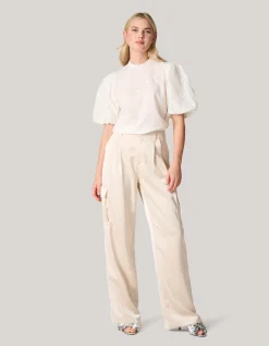 Shoeby Heart Top Gebroken Wit<DAMES Tops|Blouses