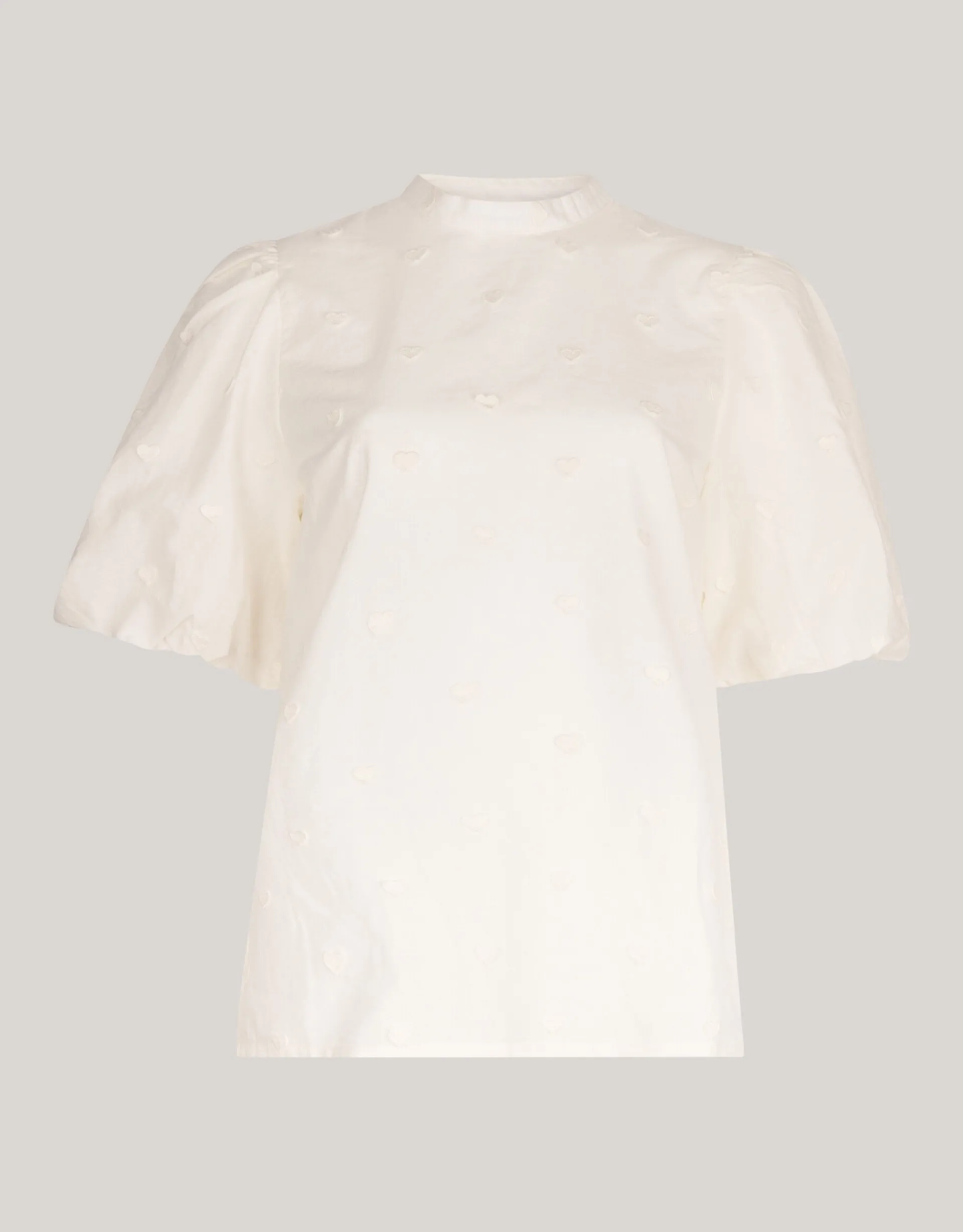 Shoeby Heart Top Gebroken Wit<DAMES Tops|Blouses