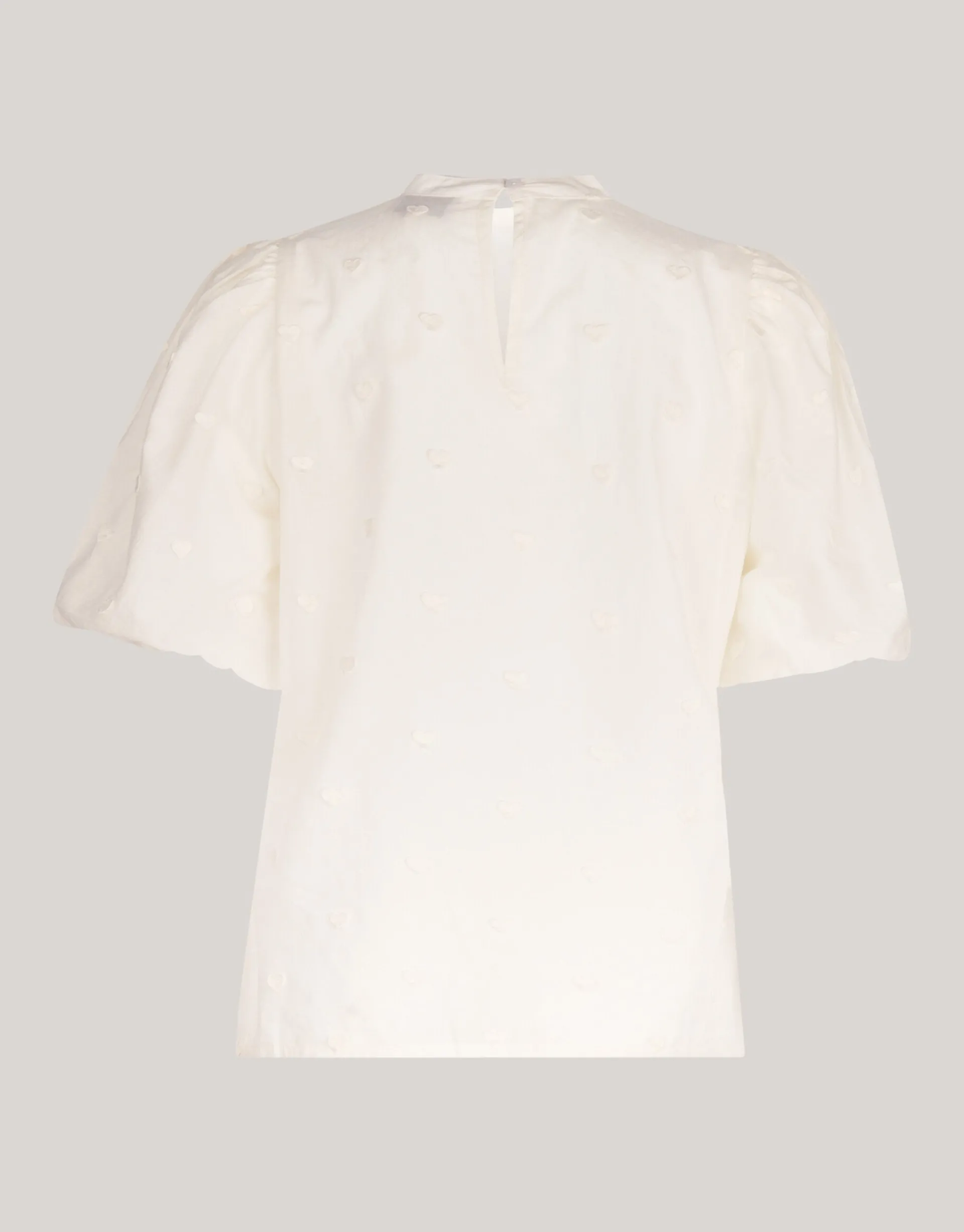 Shoeby Heart Top Gebroken Wit<DAMES Tops|Blouses