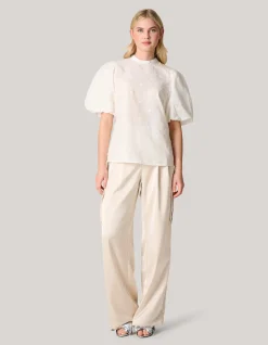 Shoeby Heart Top Gebroken Wit<DAMES Tops|Blouses