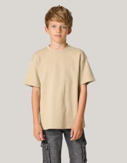 Shoeby Heavy Basis T-shirt Beige< T-Shirts