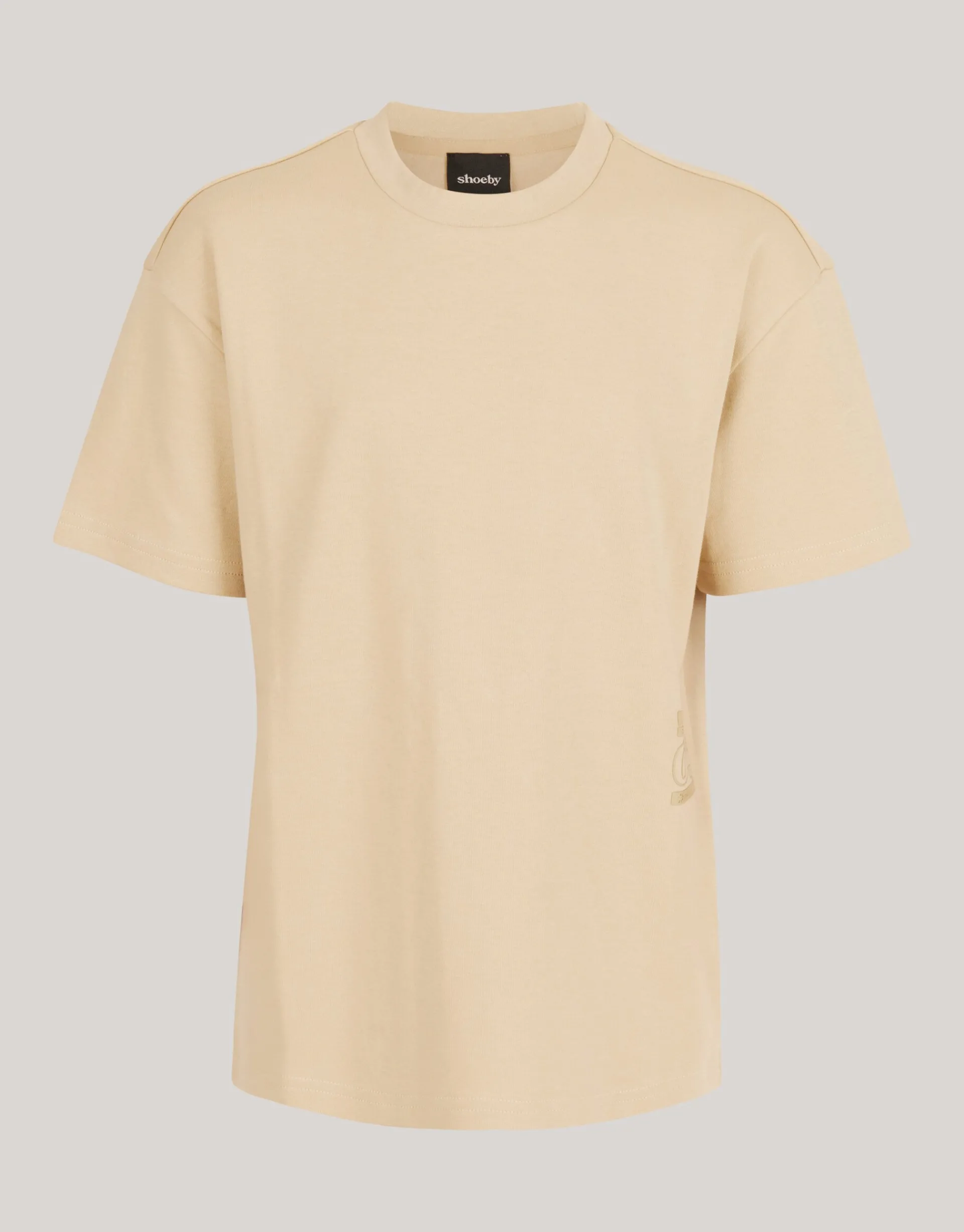 Shoeby Heavy Basis T-shirt Beige< T-Shirts